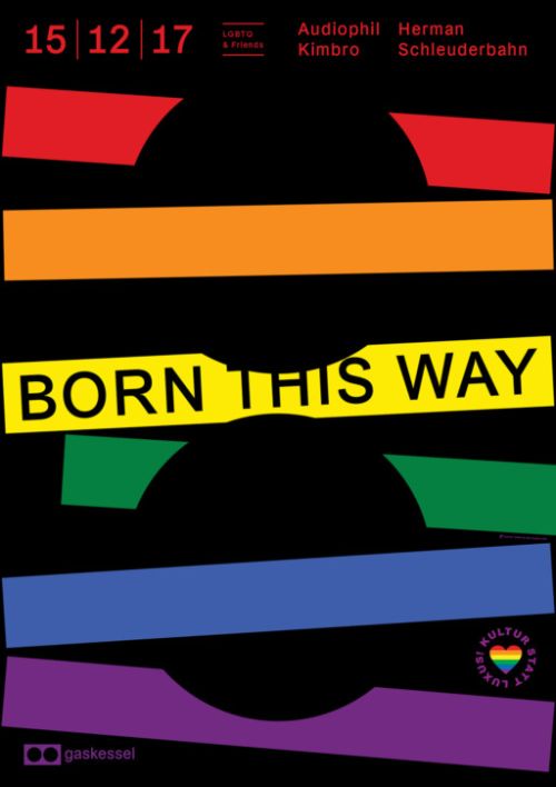 Poster für Born this Way, gestaltet von Kai Matthiesen