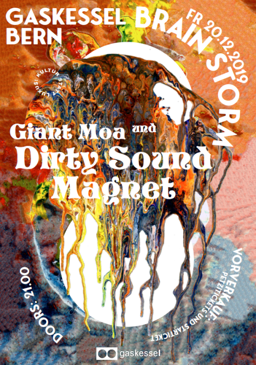 Poster für Dirty Sound Magnet, Giant Moa , gestaltet von Miria