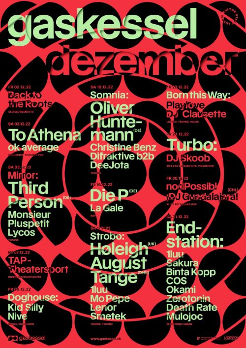 Poster für Monatsplakat Dezember 2022, gestaltet von Kai Matthiesen