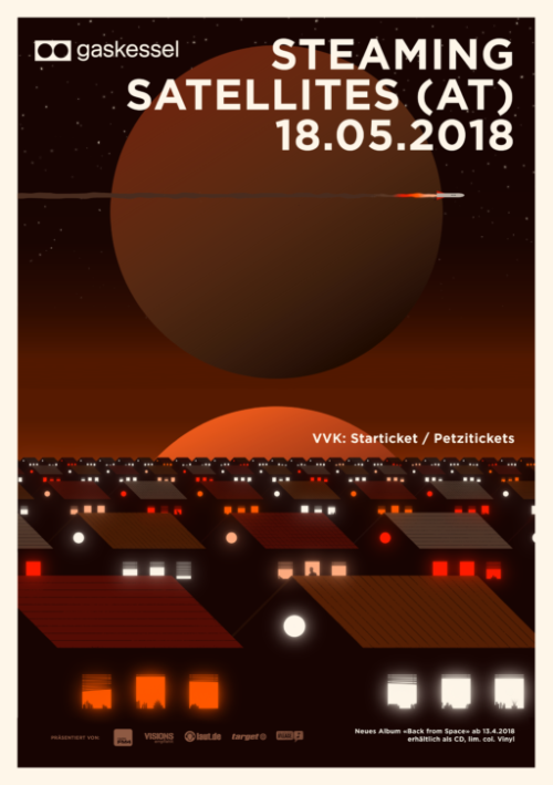 Poster für Steaming Satellites (AT) , gestaltet von Tobias Rechsteiner