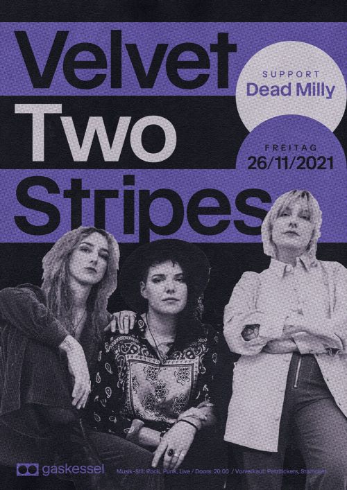 Poster für Velvet Tow Stripes , gestaltet von Kai Matthiesen 