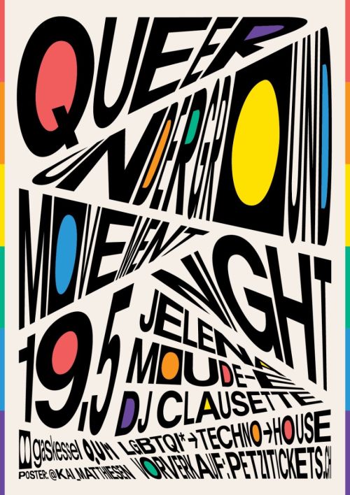 Poster für QUM Night , gestaltet von Kai Matthiesen 