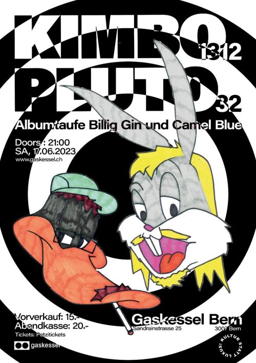 Poster für Pluto 32 & Kimbo 1312, gestaltet von Robin Schneider 