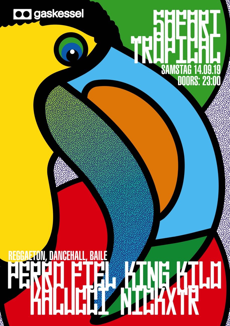 Poster für Safari Tropical , gestaltet von Tobias Rechsteiner