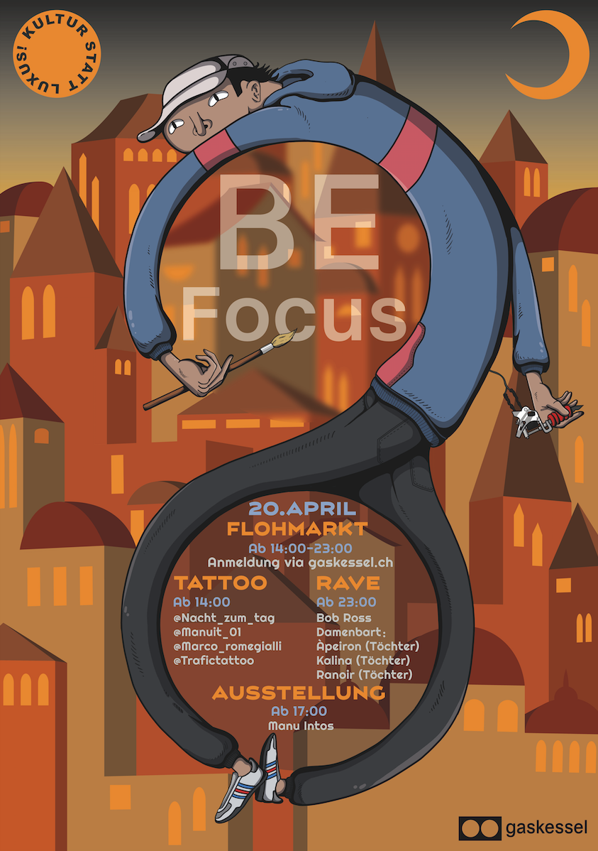 Poster für BE Focus , gestaltet von Nico Schmezer