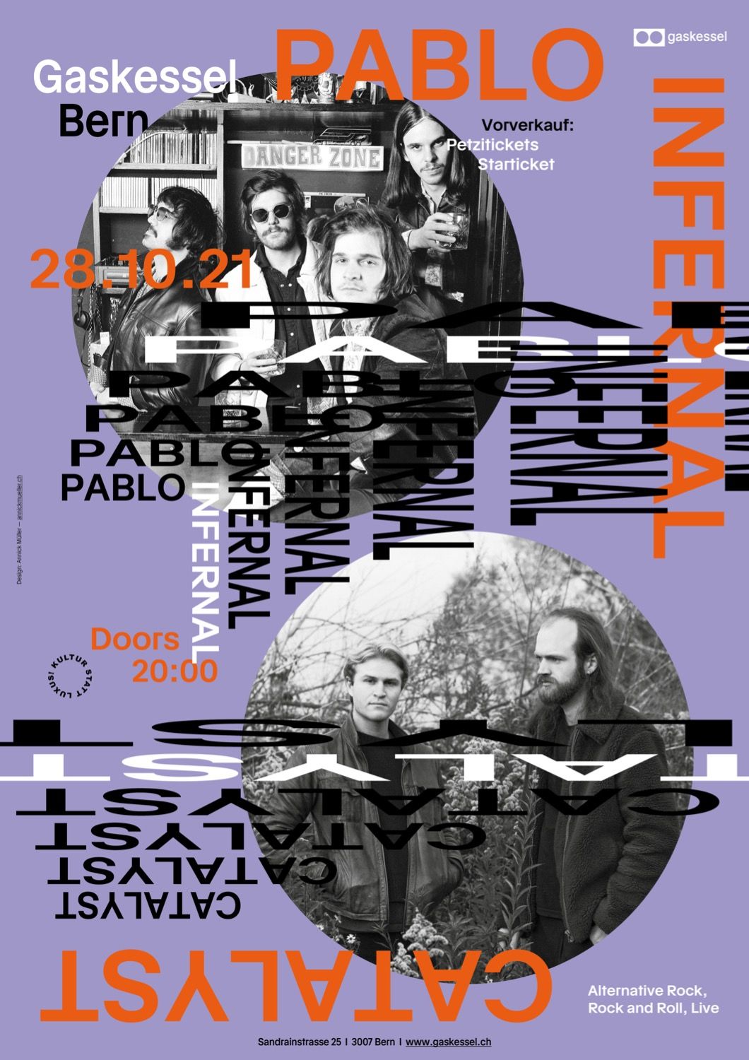 Poster für Pablo Invernal Catalyst , gestaltet von Annick Müller