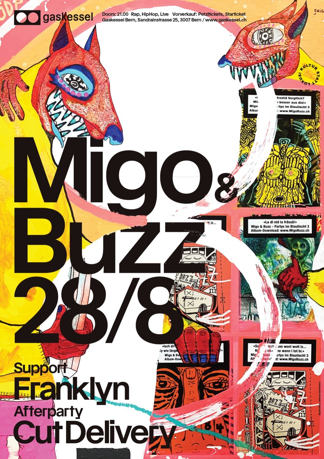 Poster für Migo & Buzz , gestaltet von JDP 