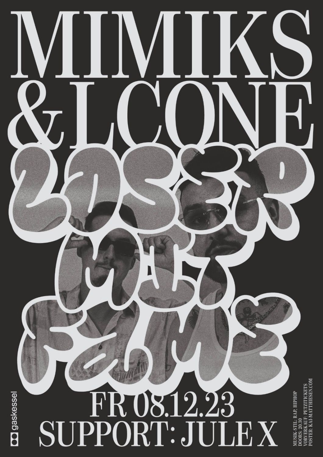 Poster für Mimiks & LCOne , gestaltet von Kai Matthiesen 