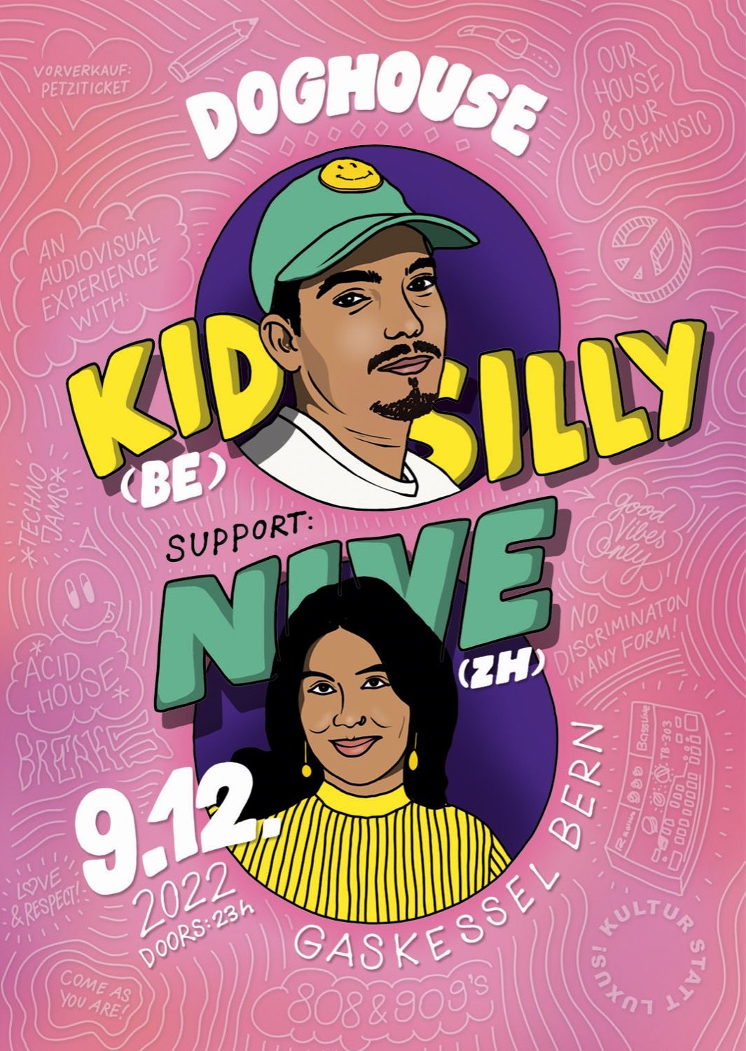 Poster Doghouse w/ Kid Silly & Nive 