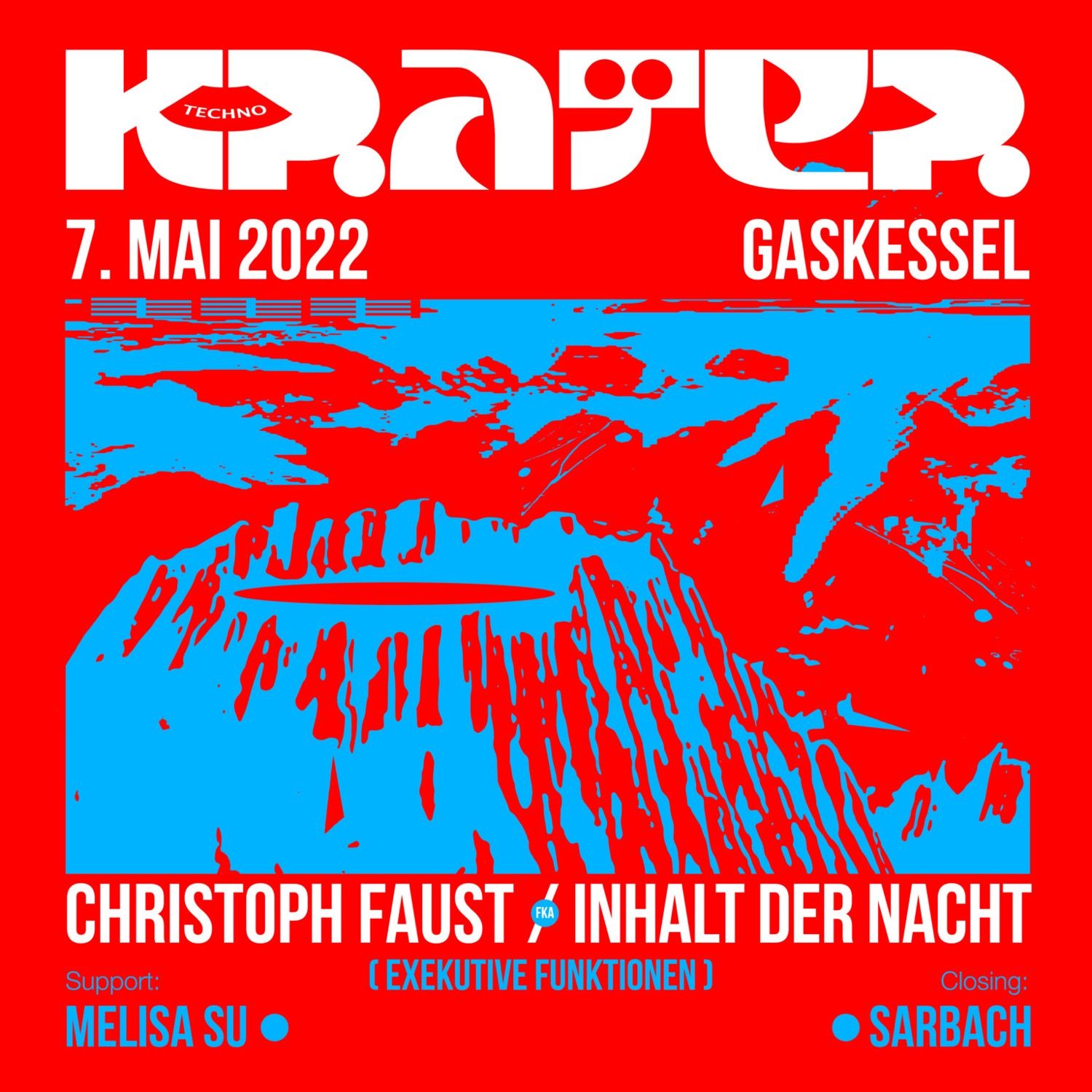 Poster Krater w/ Christoph Faust fka Inhalt der Nacht