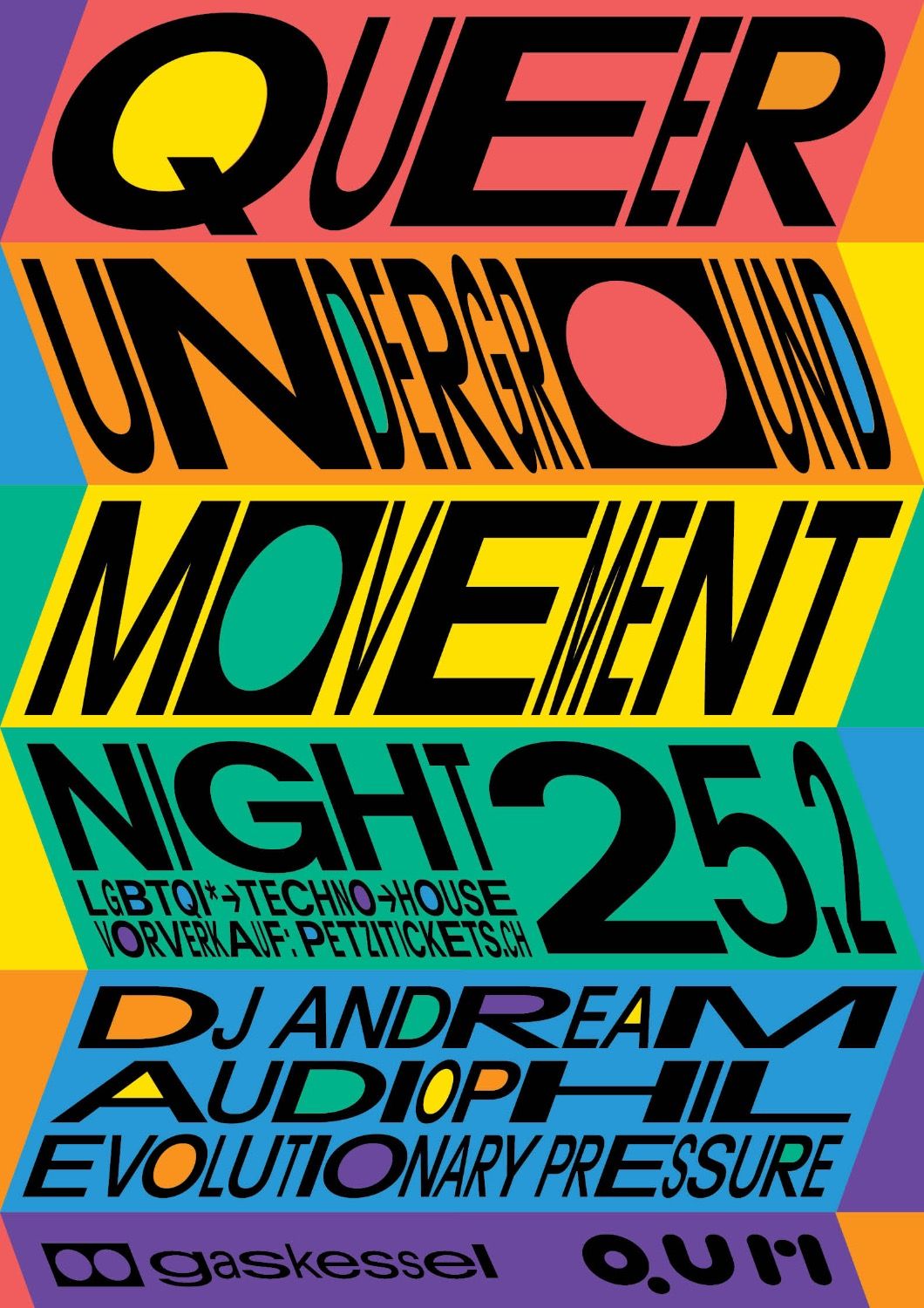 Poster Queer Underground Movement Night 